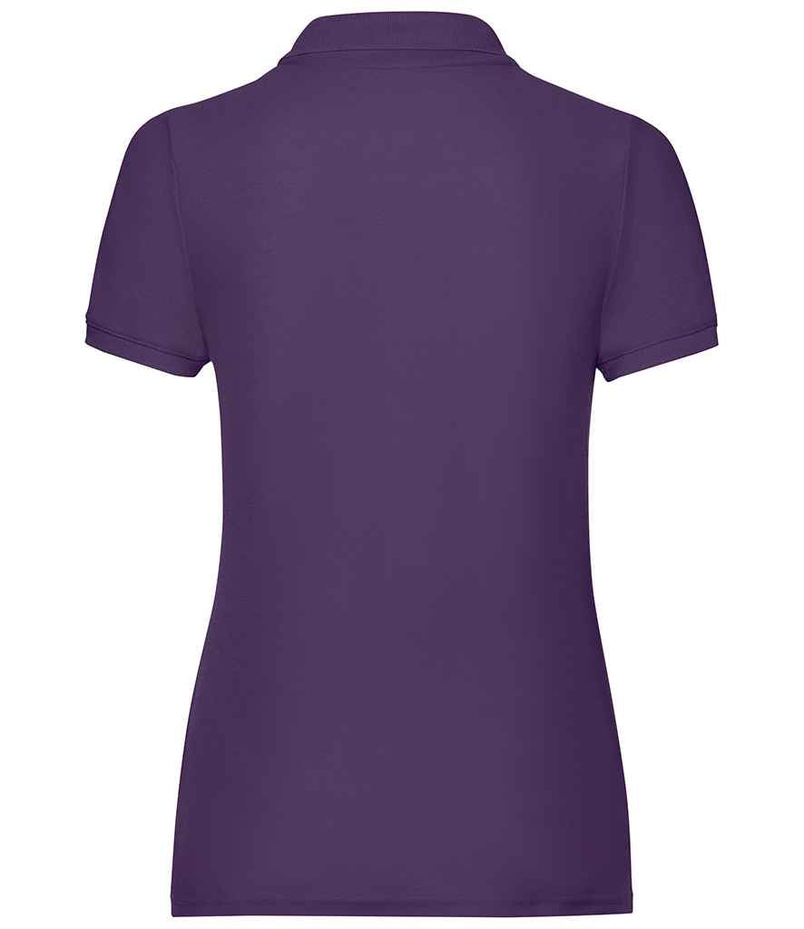 Fruit of the Loom Lady Fit Pique Polo Shirt in by Fruit of the Loom — Custom branded clothing by Print Press, featuring premium embroidery produced in our specialist print lab in the UK.