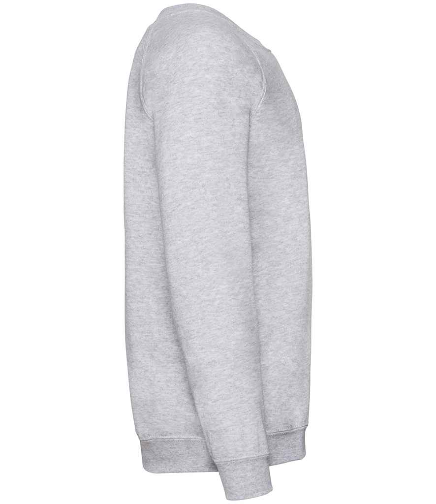 Fruit of the Loom Kids Classic Raglan Sweatshirt in by Fruit of the Loom — Custom branded clothing by Print Press, featuring premium embroidery produced in our specialist print lab in the UK.