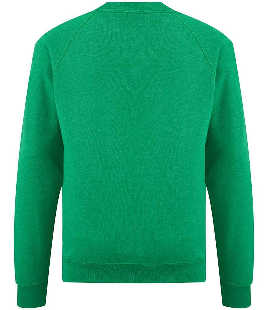 Fruit of the Loom Kids Classic Raglan Sweatshirt in by Fruit of the Loom — Custom branded clothing by Print Press, featuring premium embroidery produced in our specialist print lab in the UK.