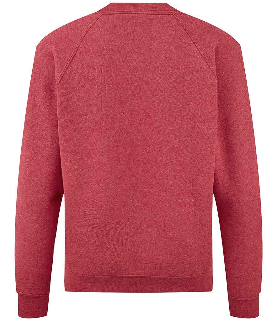 Fruit of the Loom Kids Classic Raglan Sweatshirt in by Fruit of the Loom — Custom branded clothing by Print Press, featuring premium embroidery produced in our specialist print lab in the UK.