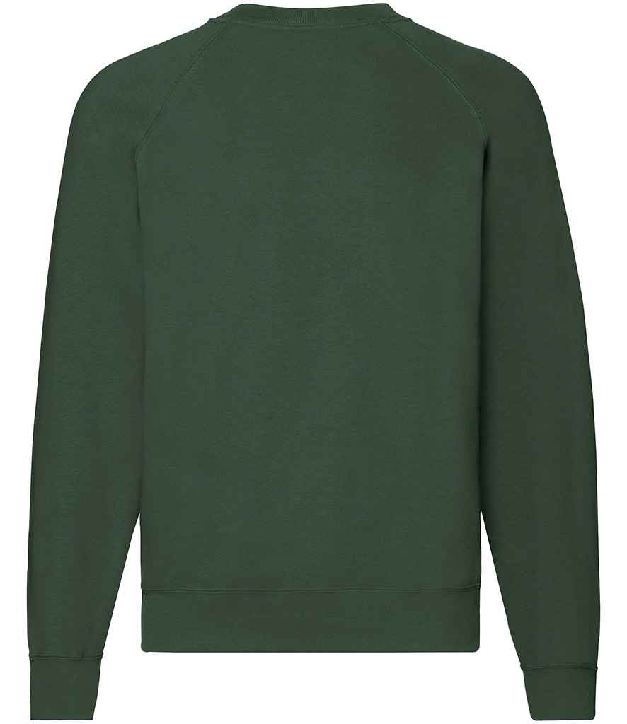 Fruit of the Loom Classic Raglan Sweatshirt in by Fruit of the Loom — Custom branded clothing by Print Press, featuring premium embroidery produced in our specialist print lab in the UK.