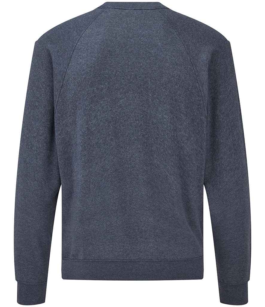 Fruit of the Loom Classic Raglan Sweatshirt in by Fruit of the Loom — Custom branded clothing by Print Press, featuring premium embroidery produced in our specialist print lab in the UK.
