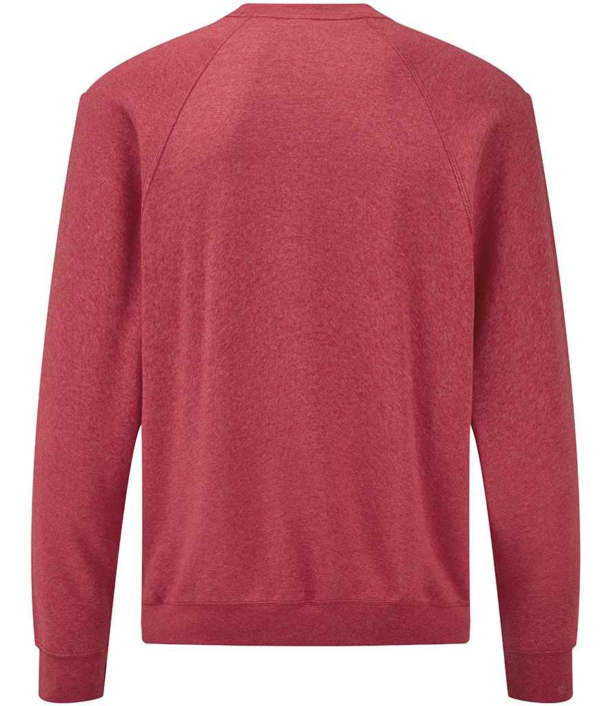 Fruit of the Loom Classic Raglan Sweatshirt in by Fruit of the Loom — Custom branded clothing by Print Press, featuring premium embroidery produced in our specialist print lab in the UK.