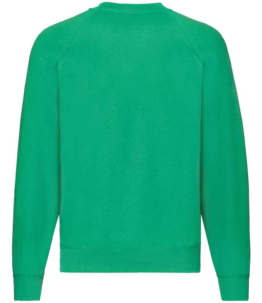 Fruit of the Loom Classic Raglan Sweatshirt in by Fruit of the Loom — Custom branded clothing by Print Press, featuring premium embroidery produced in our specialist print lab in the UK.