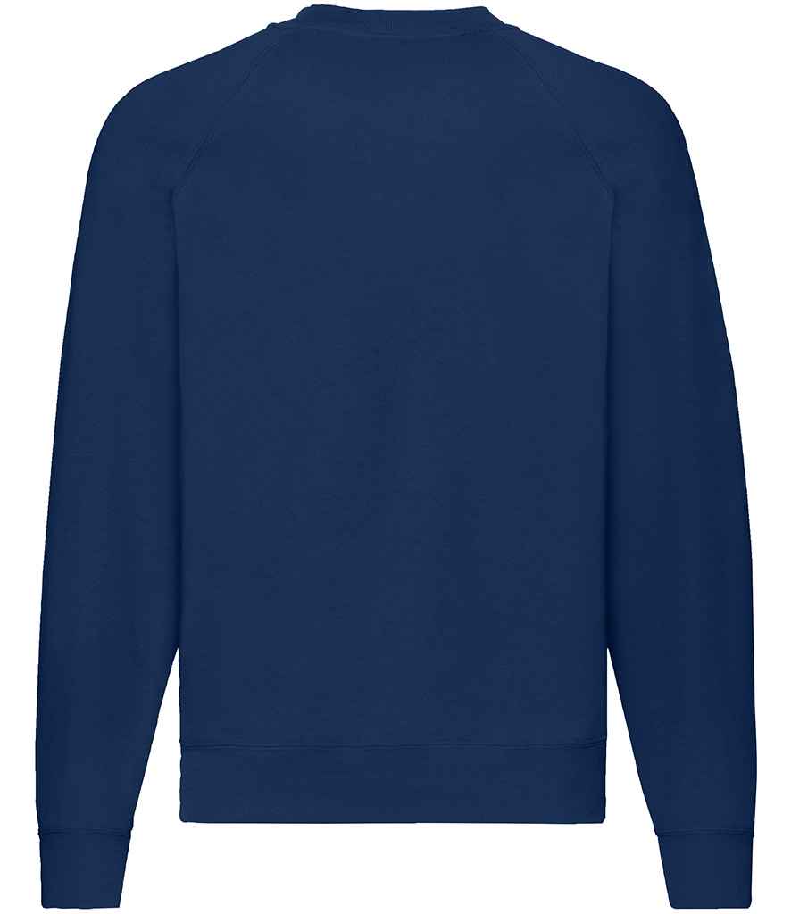 Fruit of the Loom Classic Raglan Sweatshirt in by Fruit of the Loom — Custom branded clothing by Print Press, featuring premium embroidery produced in our specialist print lab in the UK.