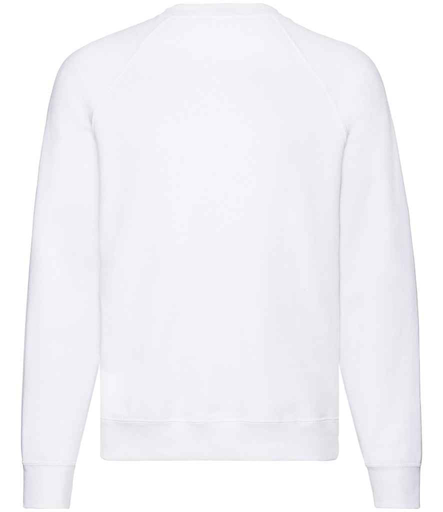 Fruit of the Loom Classic Raglan Sweatshirt in by Fruit of the Loom — Custom branded clothing by Print Press, featuring premium embroidery produced in our specialist print lab in the UK.