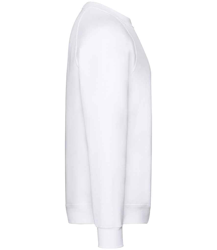Fruit of the Loom Classic Raglan Sweatshirt in by Fruit of the Loom — Custom branded clothing by Print Press, featuring premium embroidery produced in our specialist print lab in the UK.