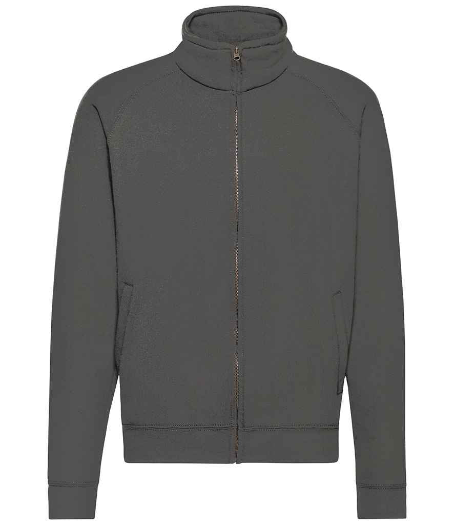Fruit of the Loom Classic Sweat Jacket in by Fruit of the Loom — Custom branded clothing by Print Press, featuring premium embroidery produced in our specialist print lab in the UK.