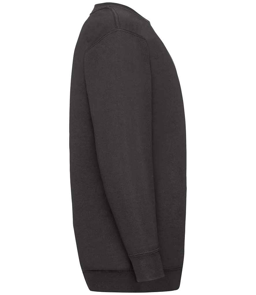 Fruit of the Loom Kids Classic Drop Shoulder Sweatshirt in by Fruit of the Loom — Custom branded clothing by Print Press, featuring premium embroidery produced in our specialist print lab in the UK.