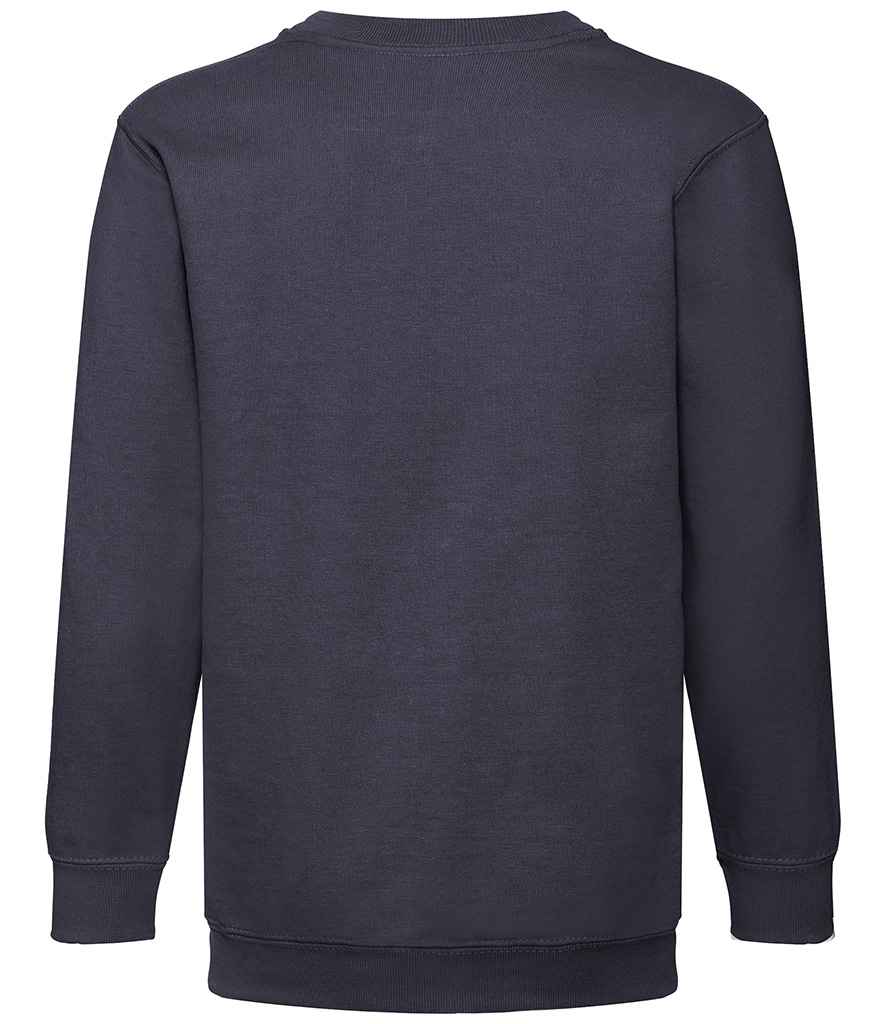 Fruit of the Loom Kids Classic Drop Shoulder Sweatshirt in by Fruit of the Loom — Custom branded clothing by Print Press, featuring premium embroidery produced in our specialist print lab in the UK.