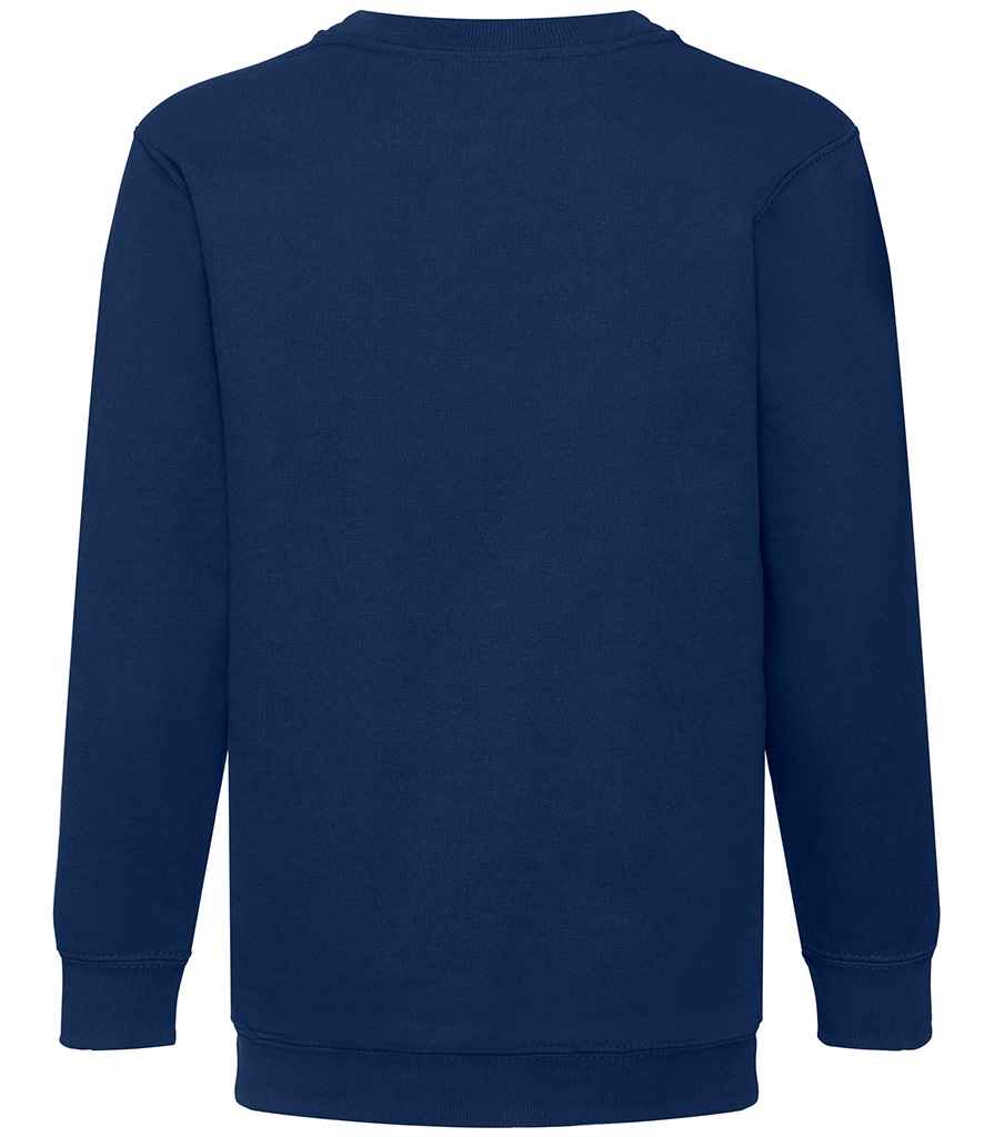 Fruit of the Loom Kids Classic Drop Shoulder Sweatshirt in by Fruit of the Loom — Custom branded clothing by Print Press, featuring premium embroidery produced in our specialist print lab in the UK.