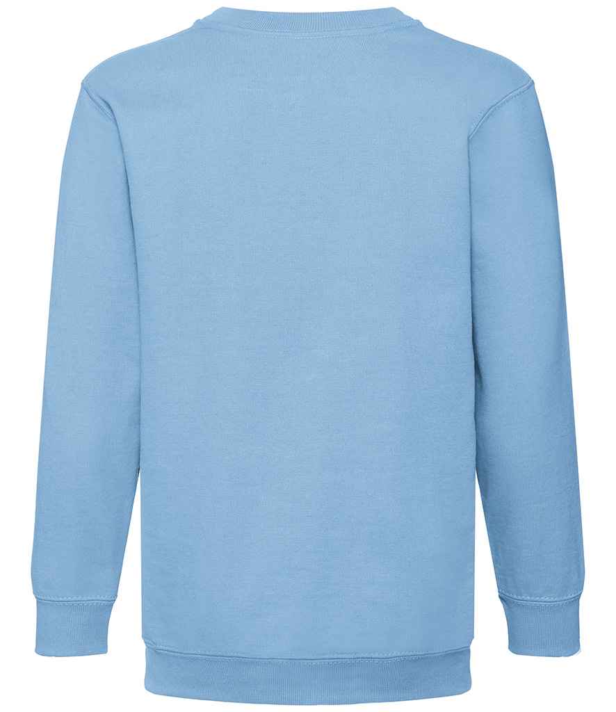 Fruit of the Loom Kids Classic Drop Shoulder Sweatshirt in by Fruit of the Loom — Custom branded clothing by Print Press, featuring premium embroidery produced in our specialist print lab in the UK.