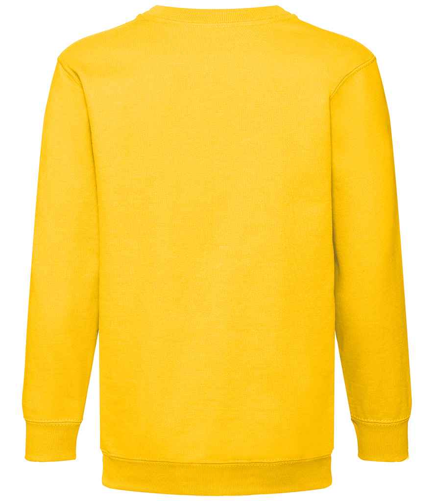 Fruit of the Loom Kids Classic Drop Shoulder Sweatshirt in by Fruit of the Loom — Custom branded clothing by Print Press, featuring premium embroidery produced in our specialist print lab in the UK.