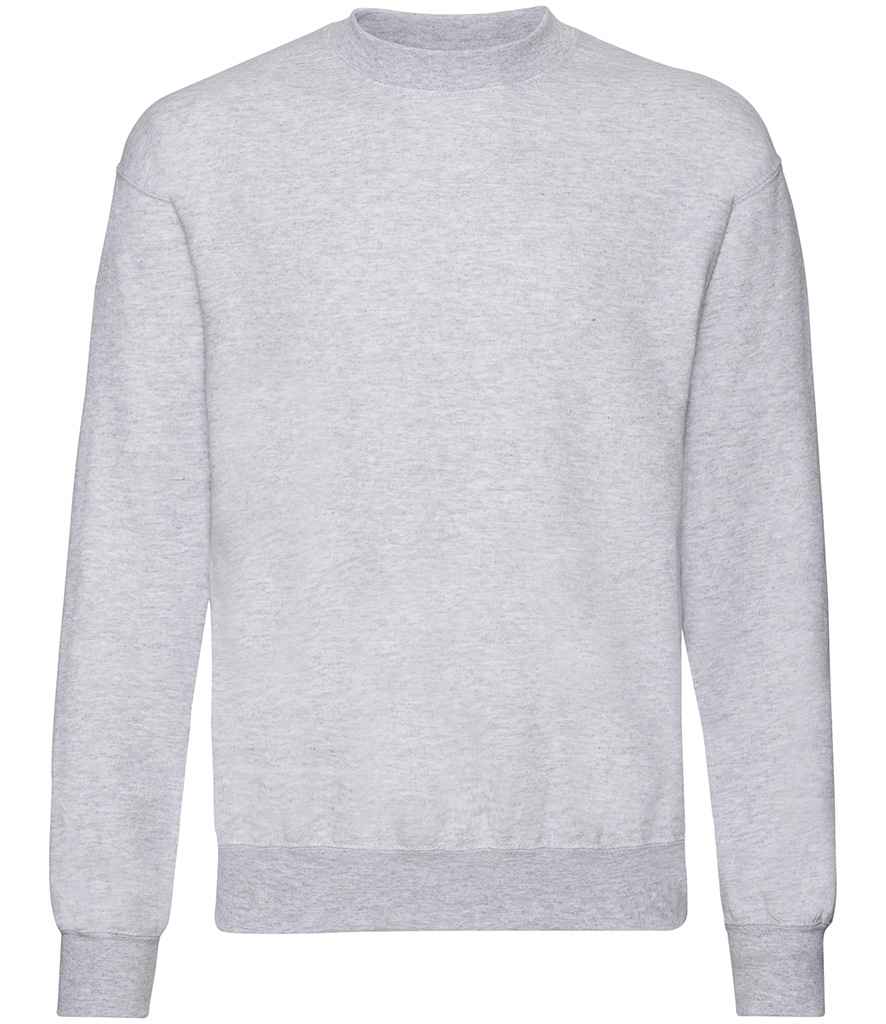 Fruit of the Loom Classic Drop Shoulder Sweatshirt in by Fruit of the Loom — Custom branded clothing by Print Press, featuring premium embroidery produced in our specialist print lab in the UK.