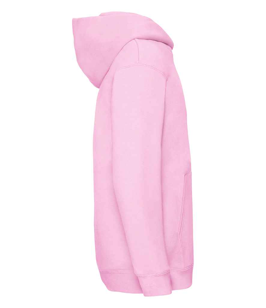 Fruit of the Loom Kids Premium Hooded Sweatshirt in by Fruit of the Loom — Custom branded clothing by Print Press, featuring premium embroidery produced in our specialist print lab in the UK.