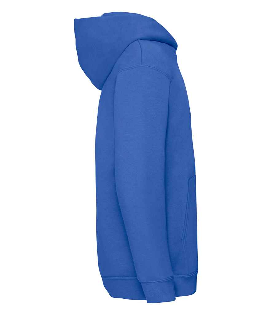Fruit of the Loom Kids Premium Hooded Sweatshirt in by Fruit of the Loom — Custom branded clothing by Print Press, featuring premium embroidery produced in our specialist print lab in the UK.