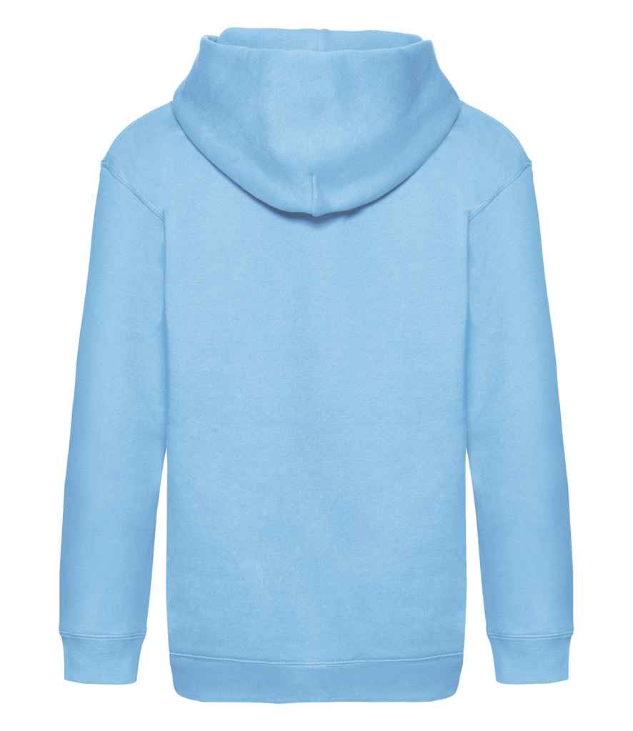 Fruit of the Loom Kids Premium Hooded Sweatshirt in by Fruit of the Loom — Custom branded clothing by Print Press, featuring premium embroidery produced in our specialist print lab in the UK.