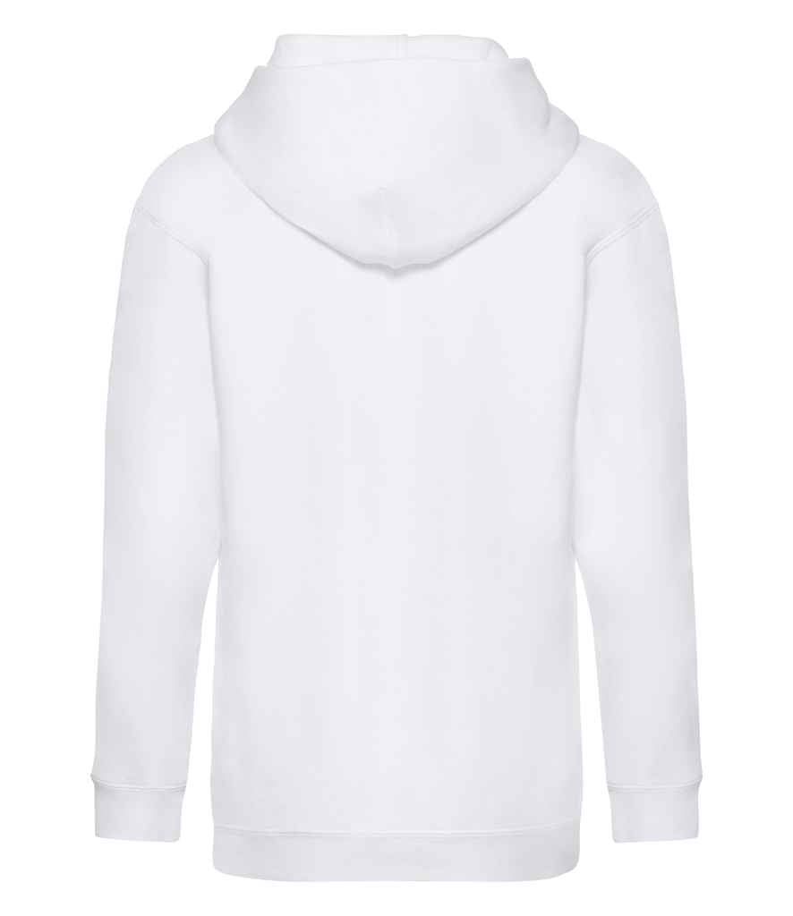 Fruit of the Loom Kids Premium Hooded Sweatshirt in by Fruit of the Loom — Custom branded clothing by Print Press, featuring premium embroidery produced in our specialist print lab in the UK.