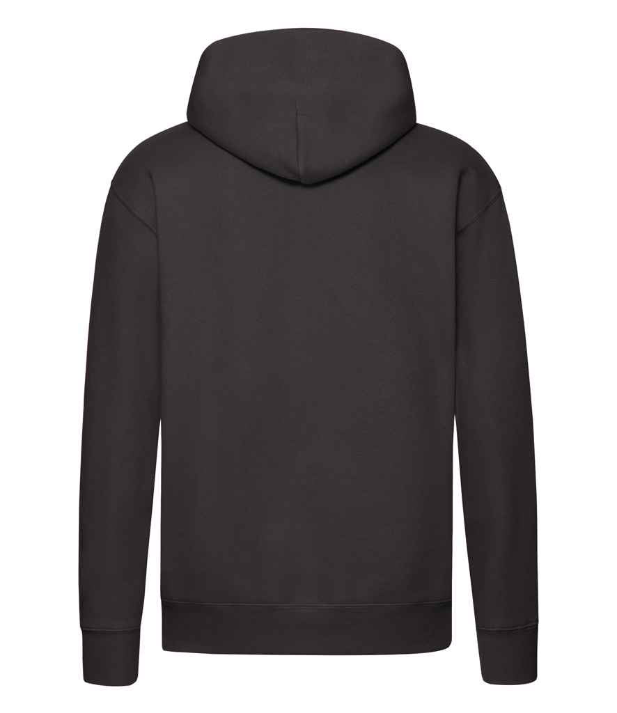 Fruit of the Loom Premium Hooded Sweatshirt in by Fruit of the Loom — Custom branded clothing by Print Press, featuring premium embroidery produced in our specialist print lab in the UK.