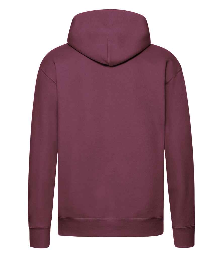 Fruit of the Loom Premium Hooded Sweatshirt in by Fruit of the Loom — Custom branded clothing by Print Press, featuring premium embroidery produced in our specialist print lab in the UK.
