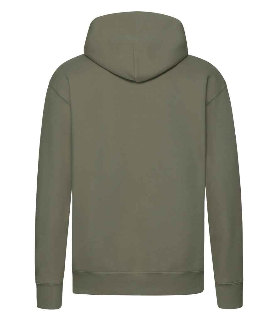 Fruit of the Loom Premium Hooded Sweatshirt in by Fruit of the Loom — Custom branded clothing by Print Press, featuring premium embroidery produced in our specialist print lab in the UK.