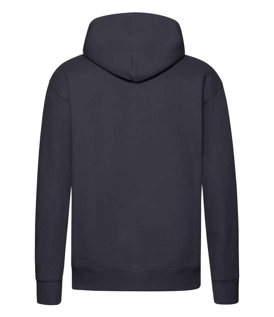 Fruit of the Loom Premium Hooded Sweatshirt in by Fruit of the Loom — Custom branded clothing by Print Press, featuring premium embroidery produced in our specialist print lab in the UK.