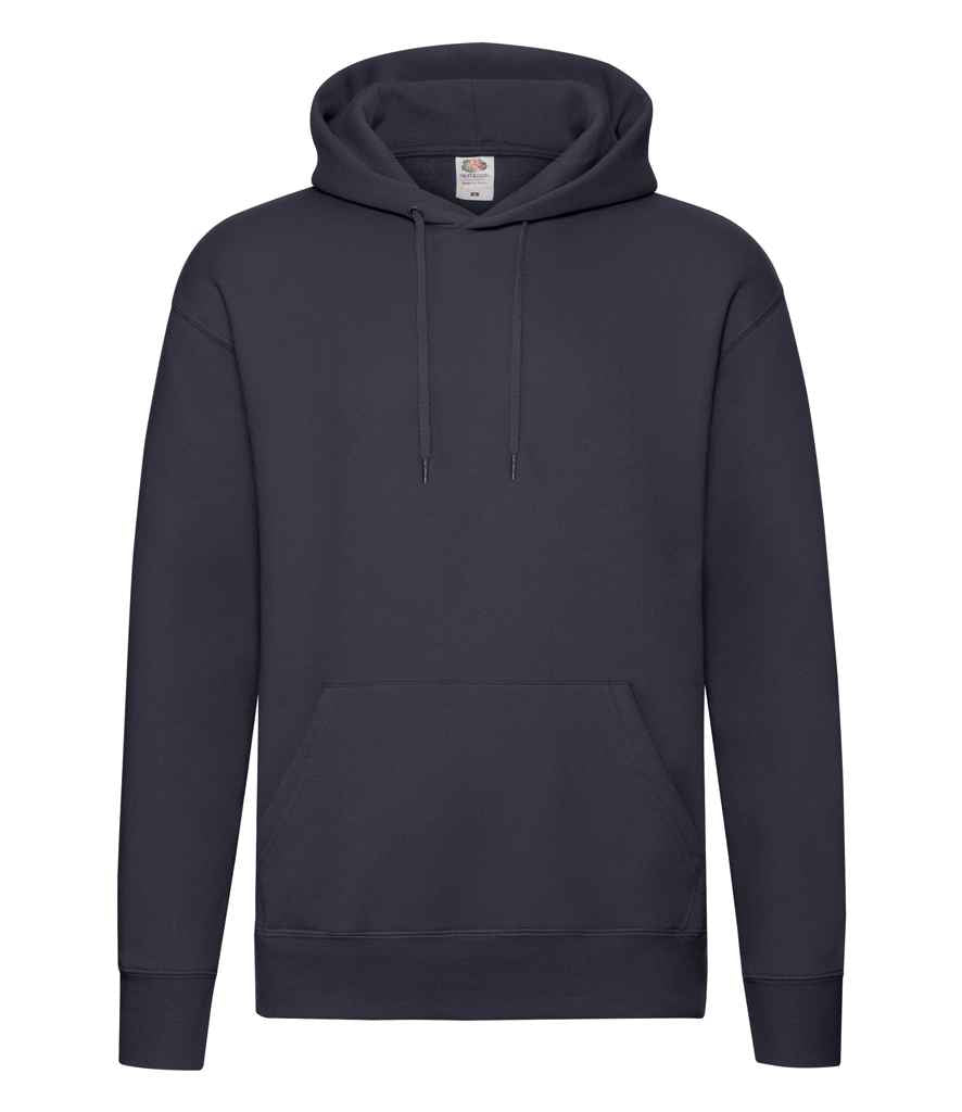 Fruit of the Loom Premium Hooded Sweatshirt in by Fruit of the Loom — Custom branded clothing by Print Press, featuring premium embroidery produced in our specialist print lab in the UK.