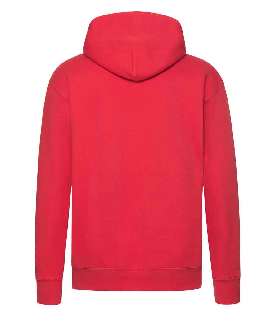 Fruit of the Loom Premium Hooded Sweatshirt in by Fruit of the Loom — Custom branded clothing by Print Press, featuring premium embroidery produced in our specialist print lab in the UK.