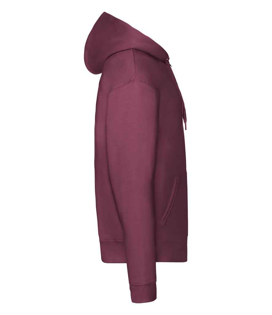 Fruit of the Loom Premium Zip Hooded Sweatshirt in by Fruit of the Loom — Custom branded clothing by Print Press, featuring premium embroidery produced in our specialist print lab in the UK.