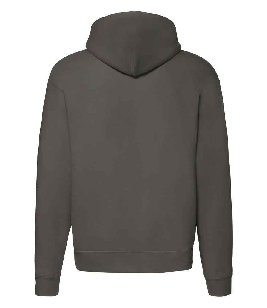Fruit of the Loom Premium Zip Hooded Sweatshirt in by Fruit of the Loom — Custom branded clothing by Print Press, featuring premium embroidery produced in our specialist print lab in the UK.