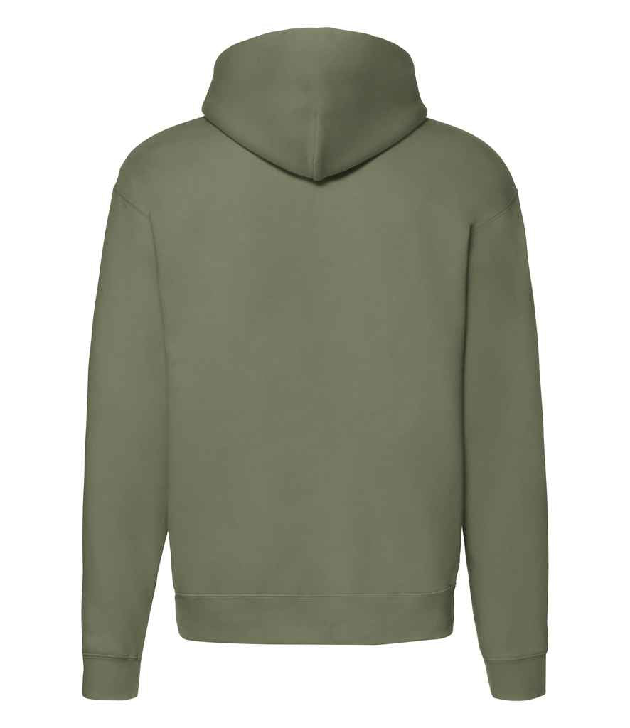 Fruit of the Loom Premium Zip Hooded Sweatshirt in by Fruit of the Loom — Custom branded clothing by Print Press, featuring premium embroidery produced in our specialist print lab in the UK.