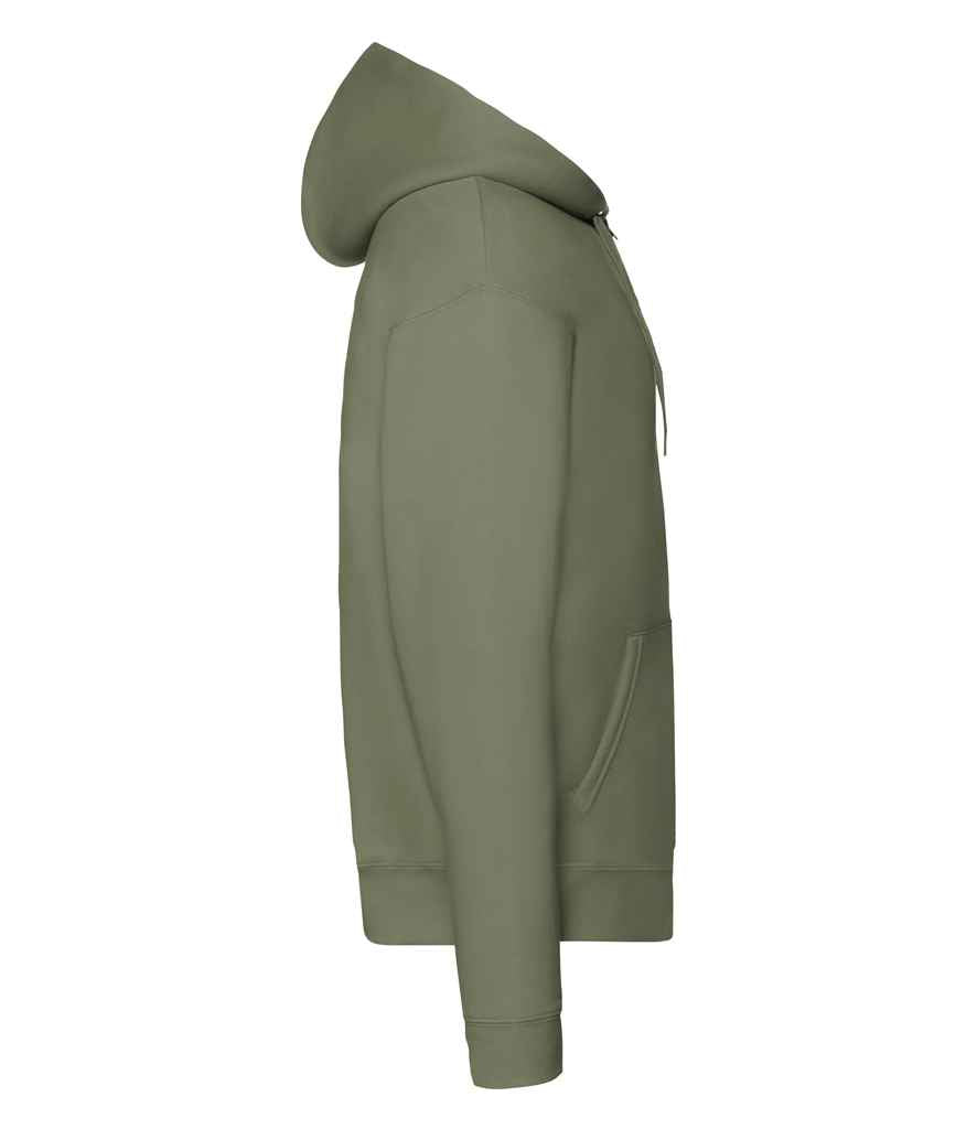 Fruit of the Loom Premium Zip Hooded Sweatshirt in by Fruit of the Loom — Custom branded clothing by Print Press, featuring premium embroidery produced in our specialist print lab in the UK.