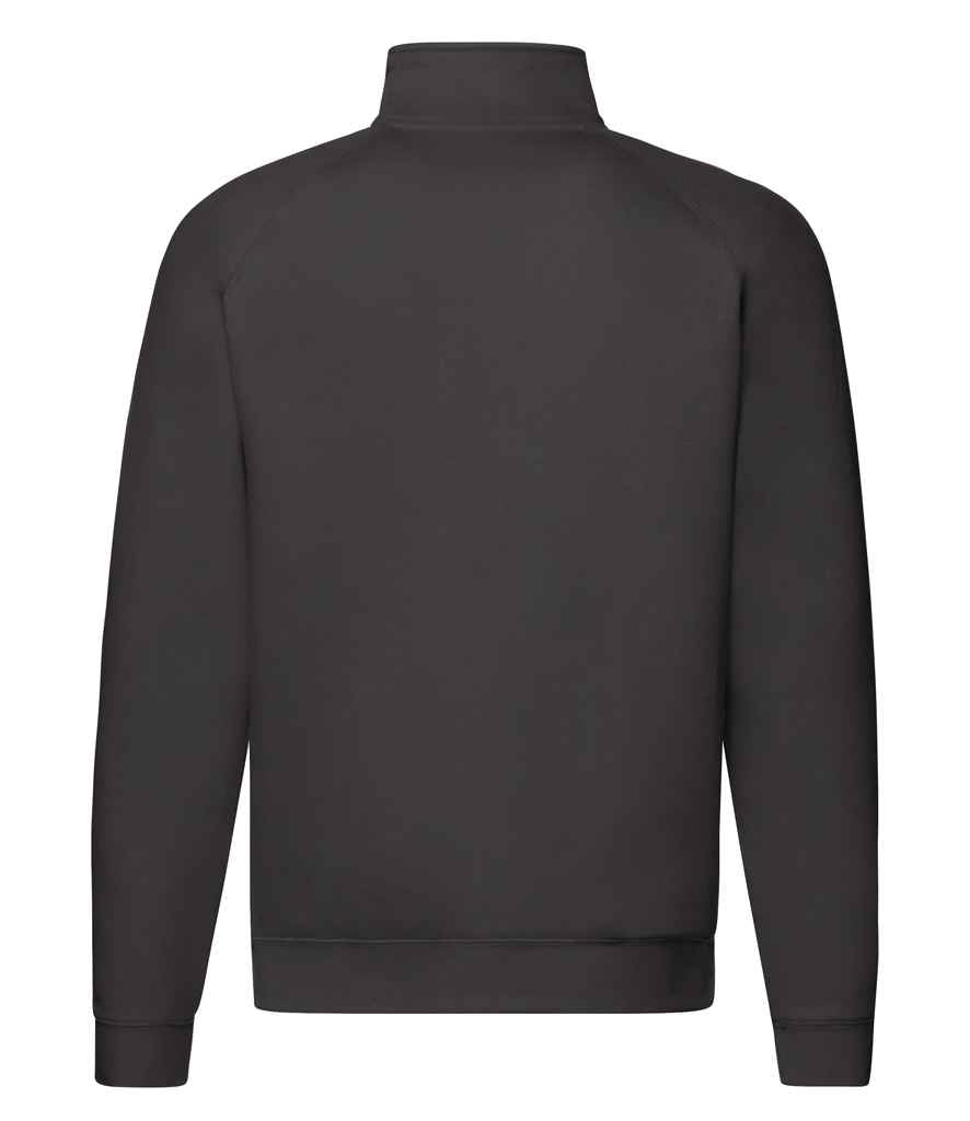 Fruit of the Loom Premium Zip Neck Sweatshirt in by Fruit of the Loom — Custom branded clothing by Print Press, featuring premium embroidery produced in our specialist print lab in the UK.