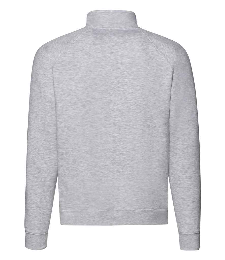 Fruit of the Loom Premium Zip Neck Sweatshirt in by Fruit of the Loom — Custom branded clothing by Print Press, featuring premium embroidery produced in our specialist print lab in the UK.