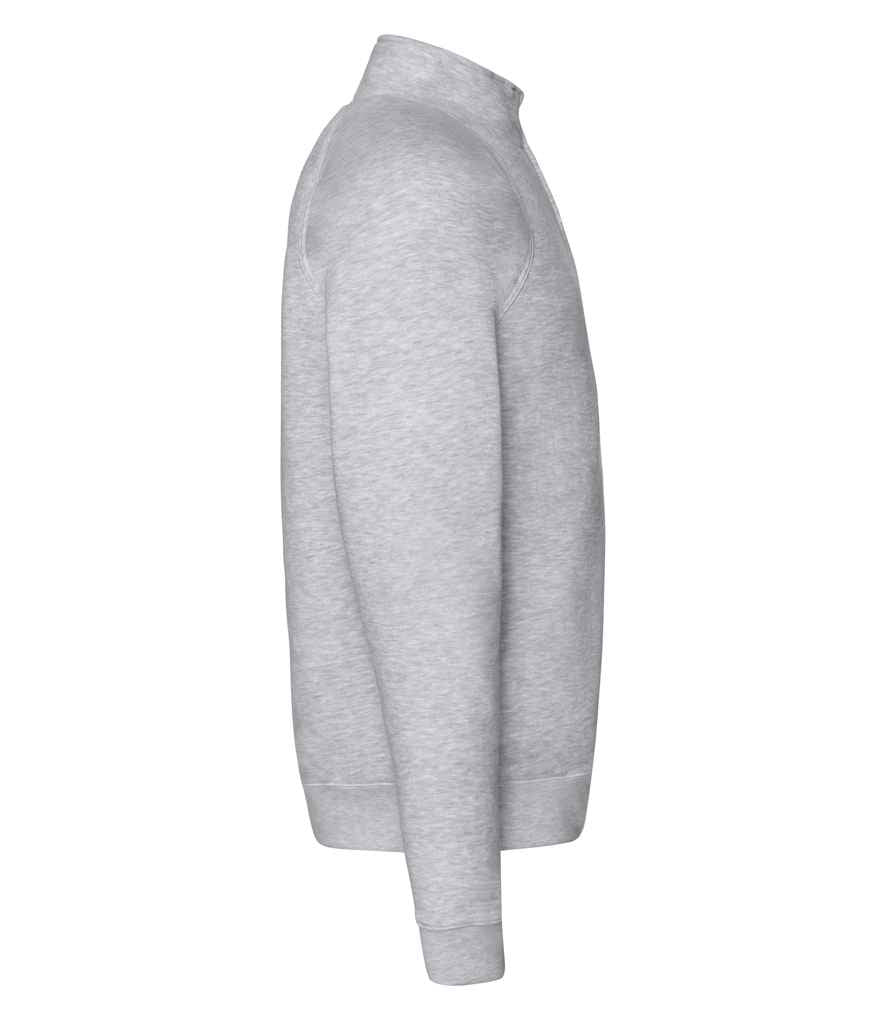 Fruit of the Loom Premium Zip Neck Sweatshirt in by Fruit of the Loom — Custom branded clothing by Print Press, featuring premium embroidery produced in our specialist print lab in the UK.