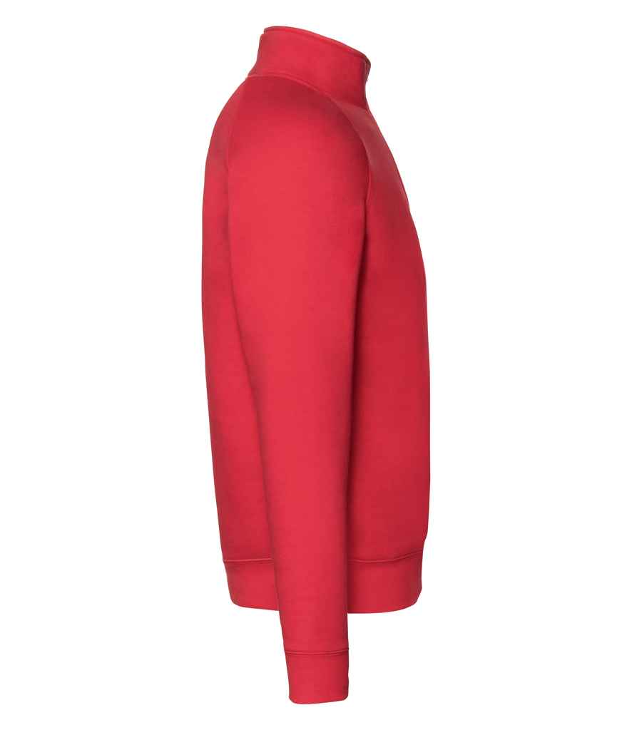 Fruit of the Loom Premium Zip Neck Sweatshirt in by Fruit of the Loom — Custom branded clothing by Print Press, featuring premium embroidery produced in our specialist print lab in the UK.