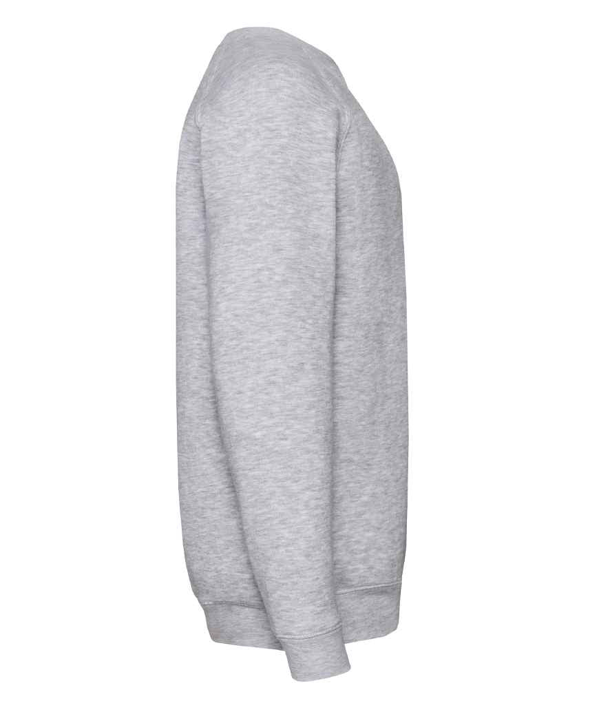 Fruit of the Loom Kids Premium Raglan Sweatshirt in by Fruit of the Loom — Custom branded clothing by Print Press, featuring premium embroidery produced in our specialist print lab in the UK.