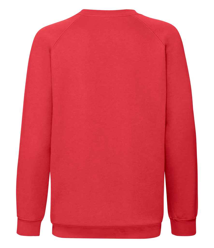 Fruit of the Loom Kids Premium Raglan Sweatshirt in by Fruit of the Loom — Custom branded clothing by Print Press, featuring premium embroidery produced in our specialist print lab in the UK.