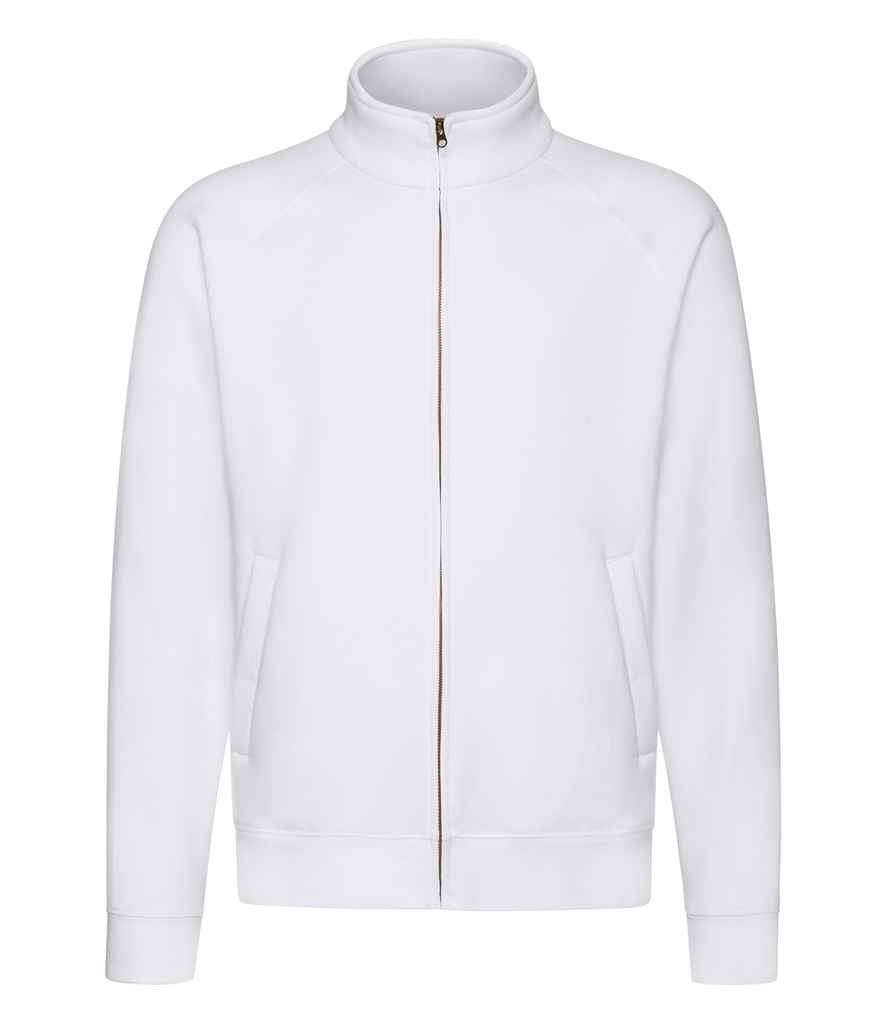Fruit of the Loom Premium Sweat Jacket in by Fruit of the Loom — Custom branded clothing by Print Press, featuring premium embroidery produced in our specialist print lab in the UK.