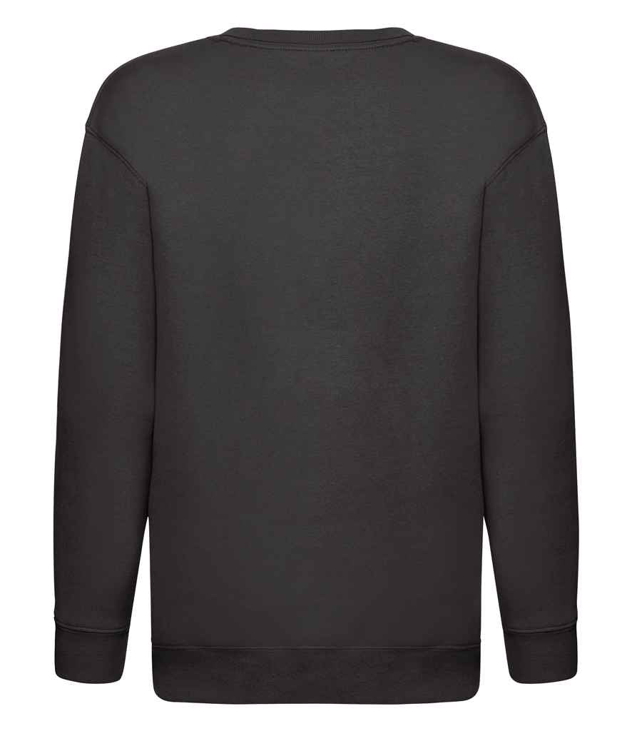 Fruit of the Loom Kids Premium Drop Shoulder Sweatshirt in by Fruit of the Loom — Custom branded clothing by Print Press, featuring premium embroidery produced in our specialist print lab in the UK.