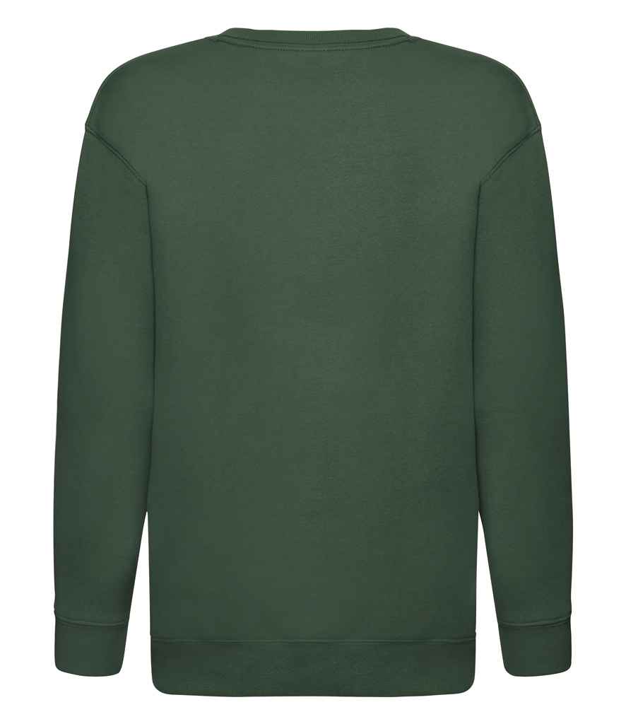 Fruit of the Loom Kids Premium Drop Shoulder Sweatshirt in by Fruit of the Loom — Custom branded clothing by Print Press, featuring premium embroidery produced in our specialist print lab in the UK.
