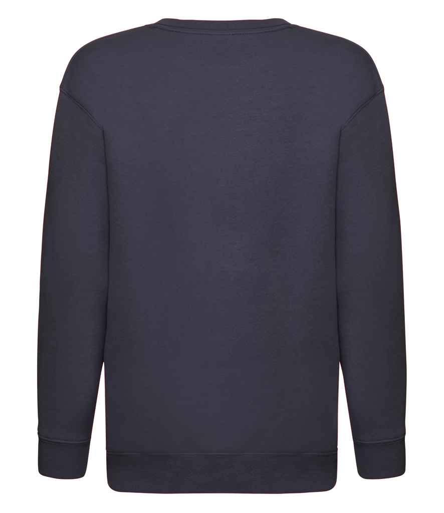 Fruit of the Loom Kids Premium Drop Shoulder Sweatshirt in by Fruit of the Loom — Custom branded clothing by Print Press, featuring premium embroidery produced in our specialist print lab in the UK.
