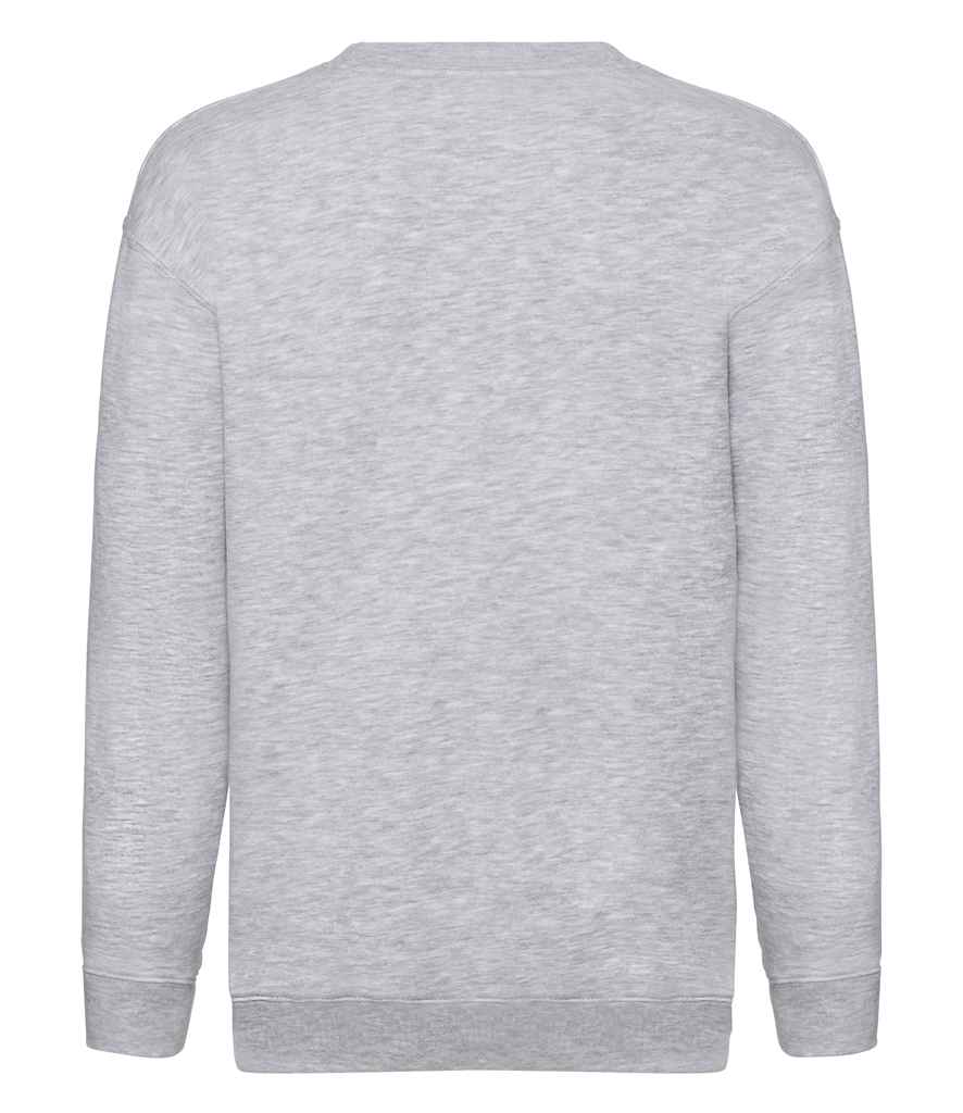 Fruit of the Loom Kids Premium Drop Shoulder Sweatshirt in by Fruit of the Loom — Custom branded clothing by Print Press, featuring premium embroidery produced in our specialist print lab in the UK.