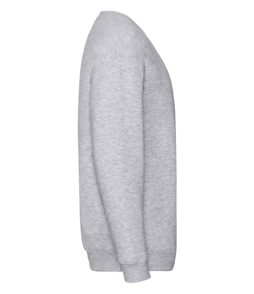 Fruit of the Loom Kids Premium Drop Shoulder Sweatshirt in by Fruit of the Loom — Custom branded clothing by Print Press, featuring premium embroidery produced in our specialist print lab in the UK.