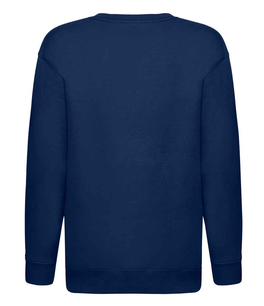 Fruit of the Loom Kids Premium Drop Shoulder Sweatshirt in by Fruit of the Loom — Custom branded clothing by Print Press, featuring premium embroidery produced in our specialist print lab in the UK.