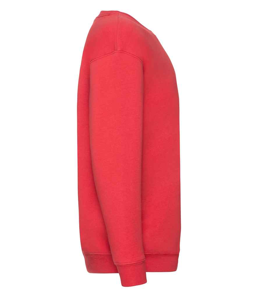 Fruit of the Loom Kids Premium Drop Shoulder Sweatshirt in by Fruit of the Loom — Custom branded clothing by Print Press, featuring premium embroidery produced in our specialist print lab in the UK.
