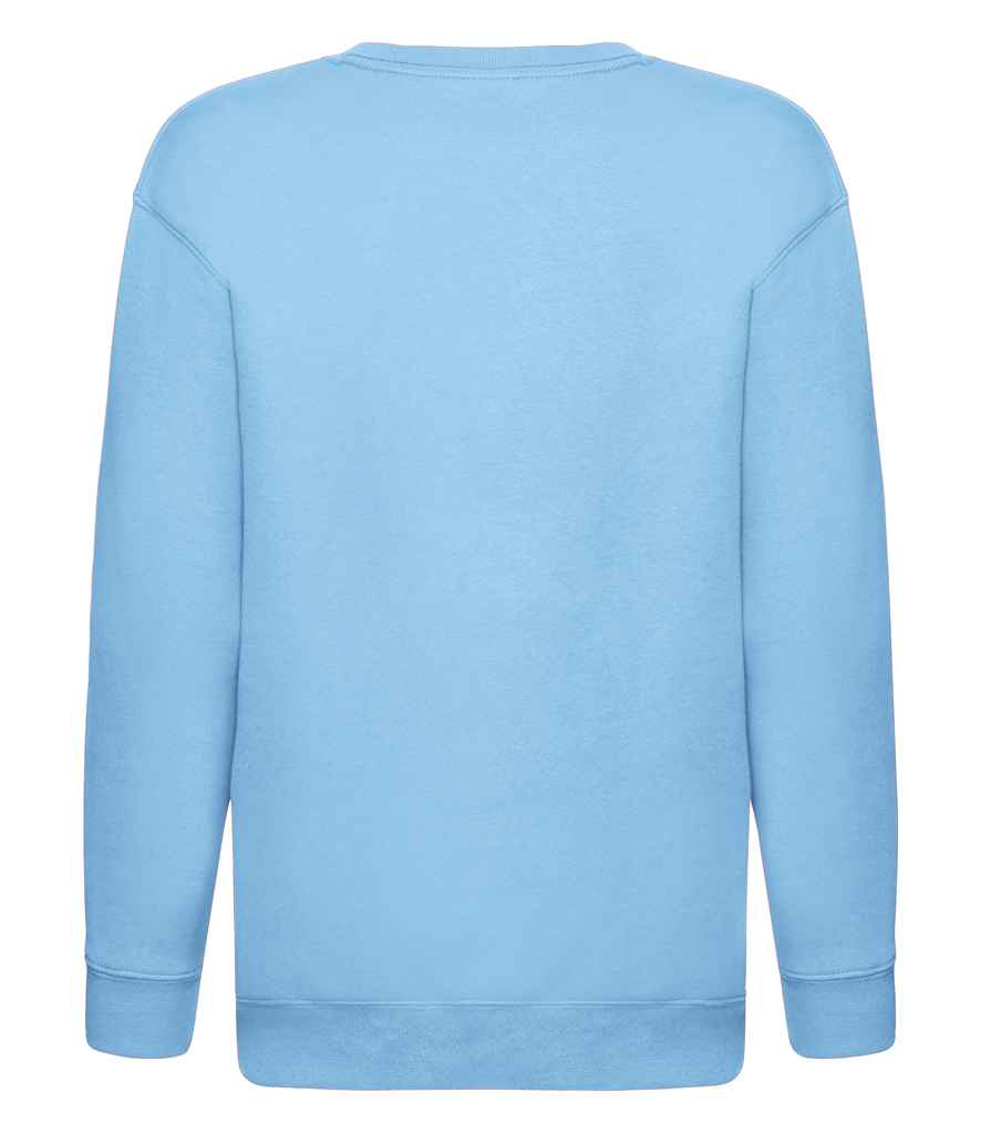 Fruit of the Loom Kids Premium Drop Shoulder Sweatshirt in by Fruit of the Loom — Custom branded clothing by Print Press, featuring premium embroidery produced in our specialist print lab in the UK.