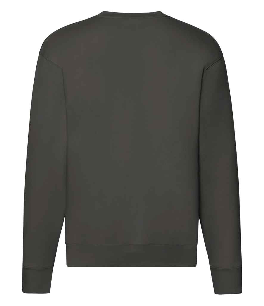 Fruit of the Loom Premium Drop Shoulder Sweatshirt in by Fruit of the Loom — Custom branded clothing by Print Press, featuring premium embroidery produced in our specialist print lab in the UK.