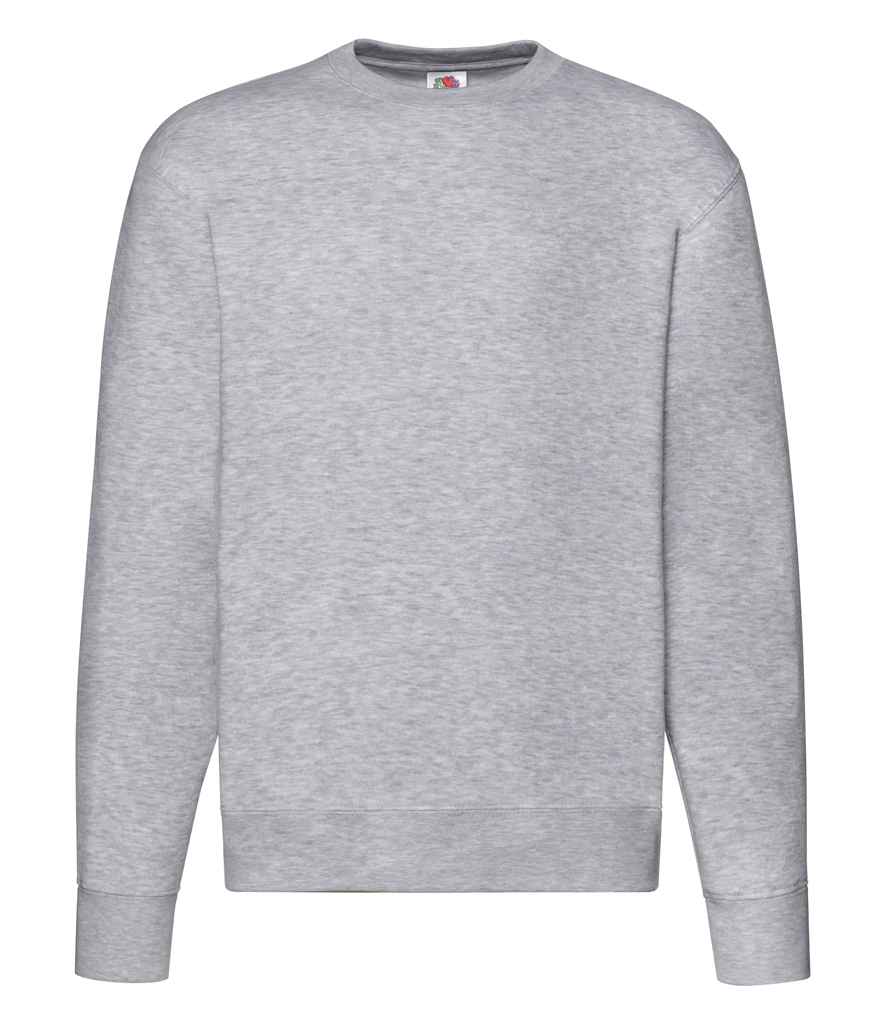 Fruit of the Loom Premium Drop Shoulder Sweatshirt in by Fruit of the Loom — Custom branded clothing by Print Press, featuring premium embroidery produced in our specialist print lab in the UK.