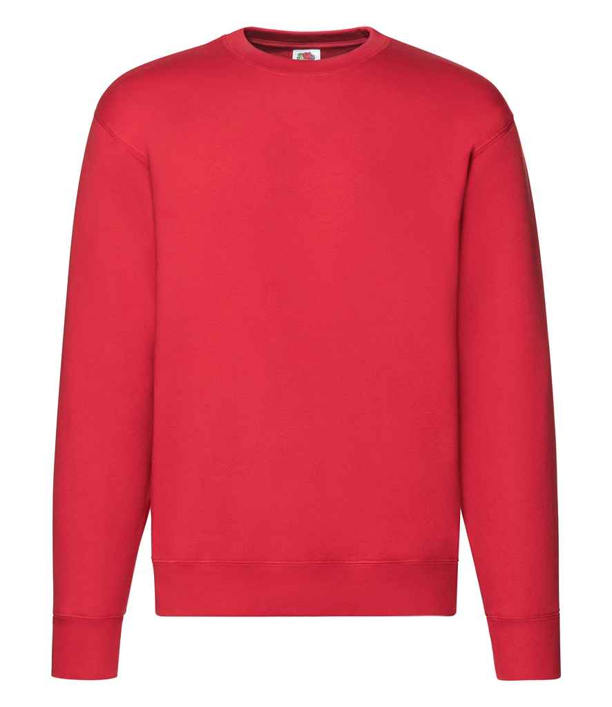 Fruit of the Loom Premium Drop Shoulder Sweatshirt in by Fruit of the Loom — Custom branded clothing by Print Press, featuring premium embroidery produced in our specialist print lab in the UK.